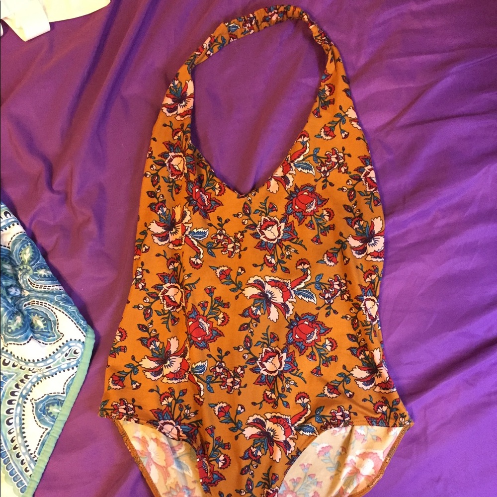 Paisley halter bodysuit